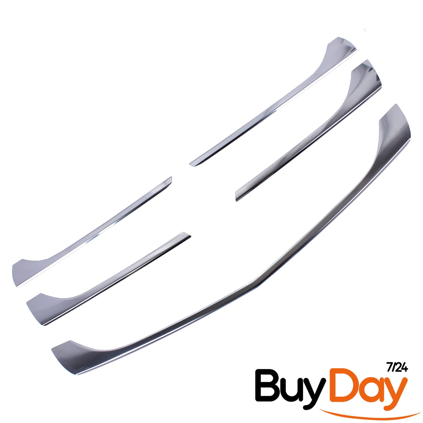 5 Piece Set Front Grille Moulding Trim, Stainless Steel Chrome Finish, Centre Grill Cover Strips, Car Accessories, Fits Vito (W447) Van MPV Models 2014-2019