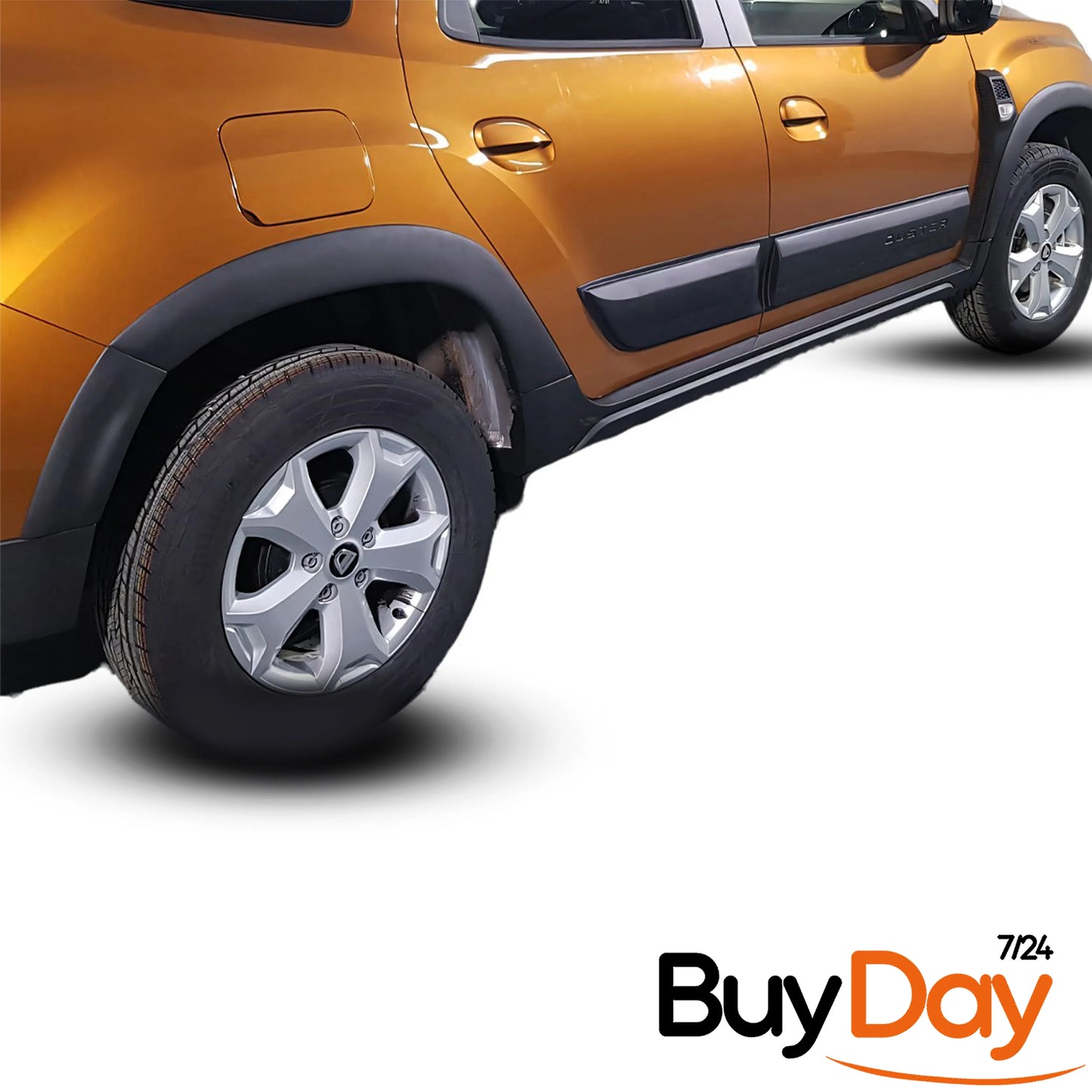 Wheel Arch Trims Set, ABS Fender Flares, Mudguard Widening Protection Kit, Off-Road Look, Car Accessories, Compatible with Duster Models 2018-2024