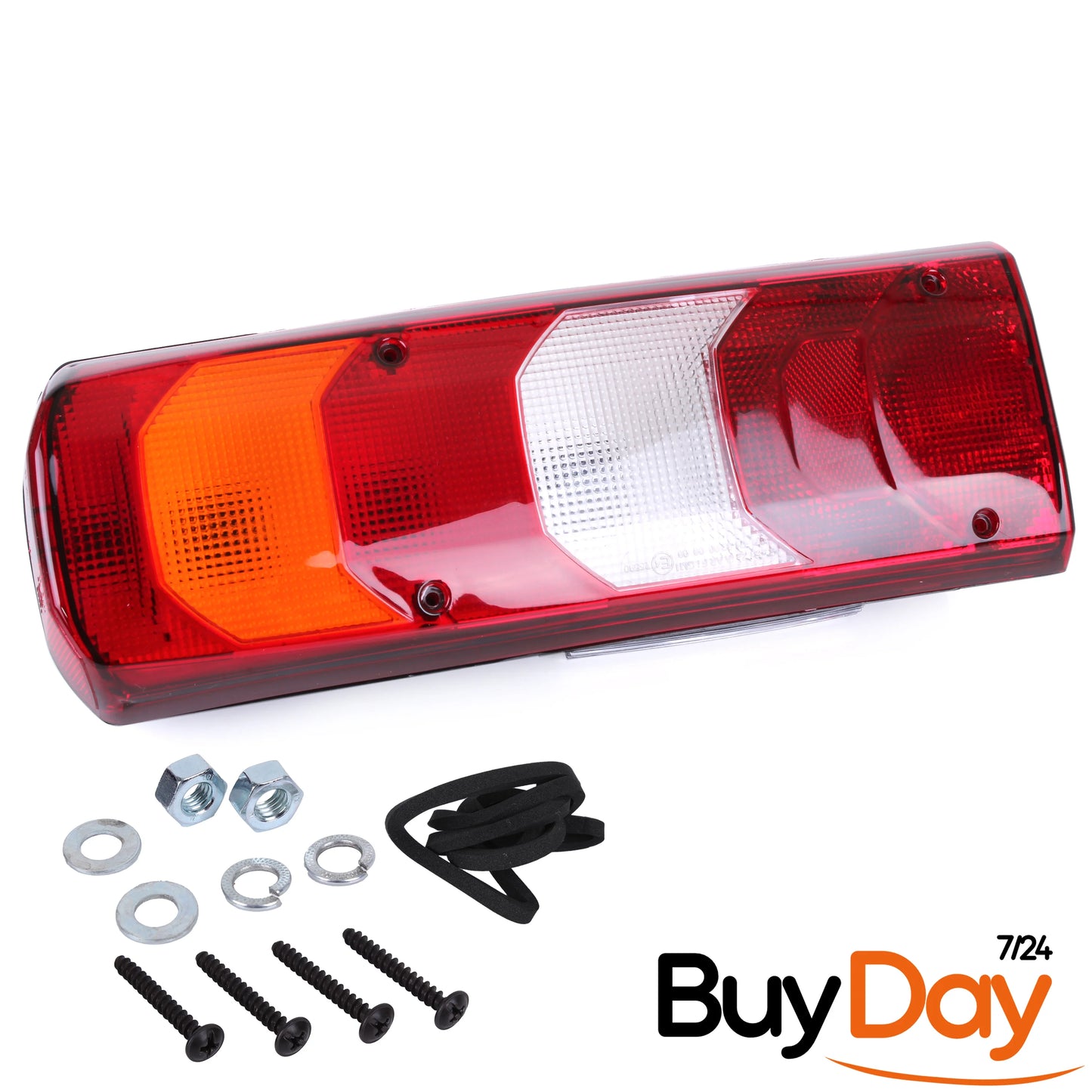 clickmax Rear Left Tail Light Lamp Cluster, N/S Passenger Side, Red Lens, Compatible with Actros, Arocs, Atego & Antos Truck Lorry HGV Models (2011-Onwards), A0035441703
