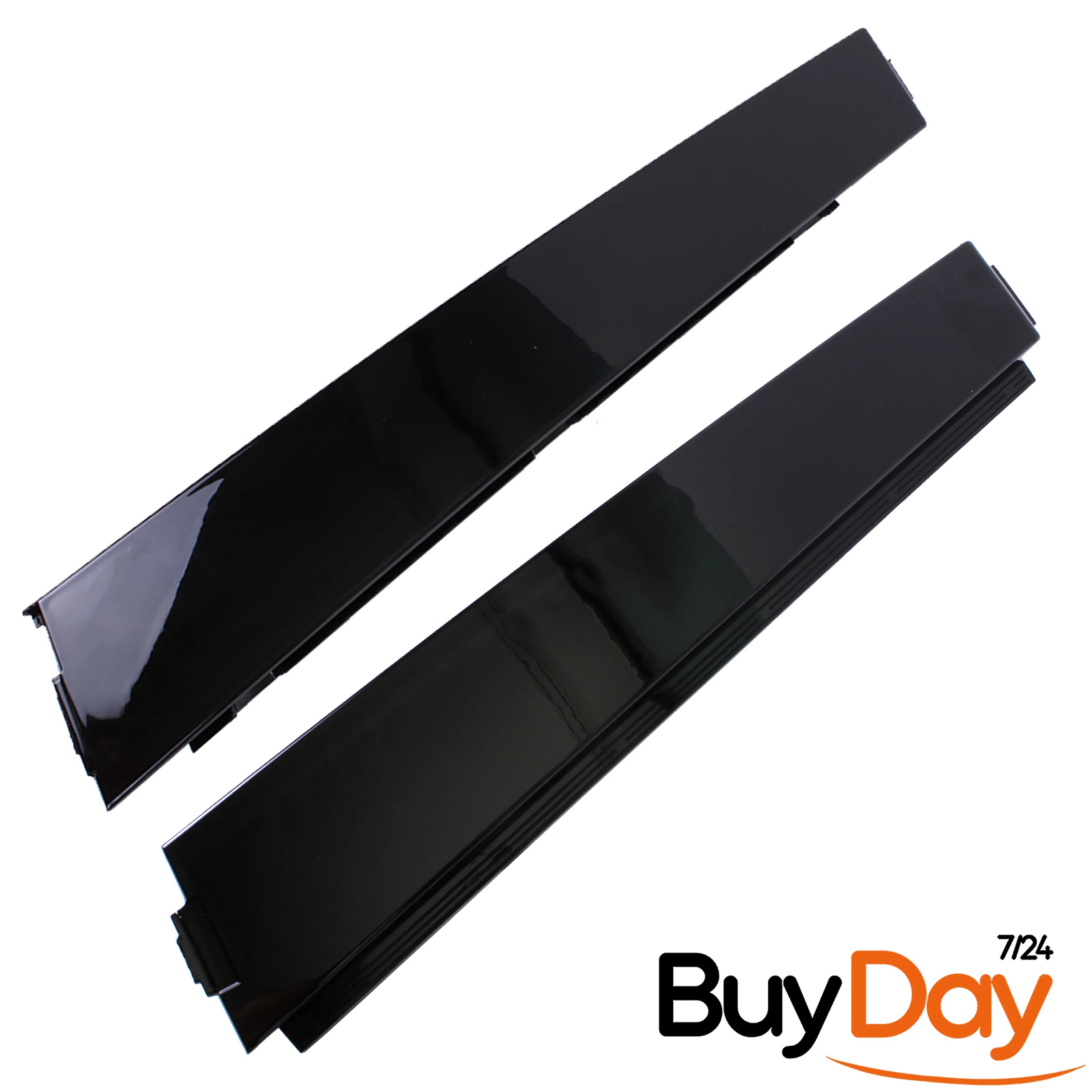 2 Piece Right Side B-Pillar Trim Cover Panel Set (Front & Rear), O/S Driver Side, Exterior Door Pillar Glossy Trim, Fits 5-Door Golf MK6 Models 2009-2013, 5K4837902A