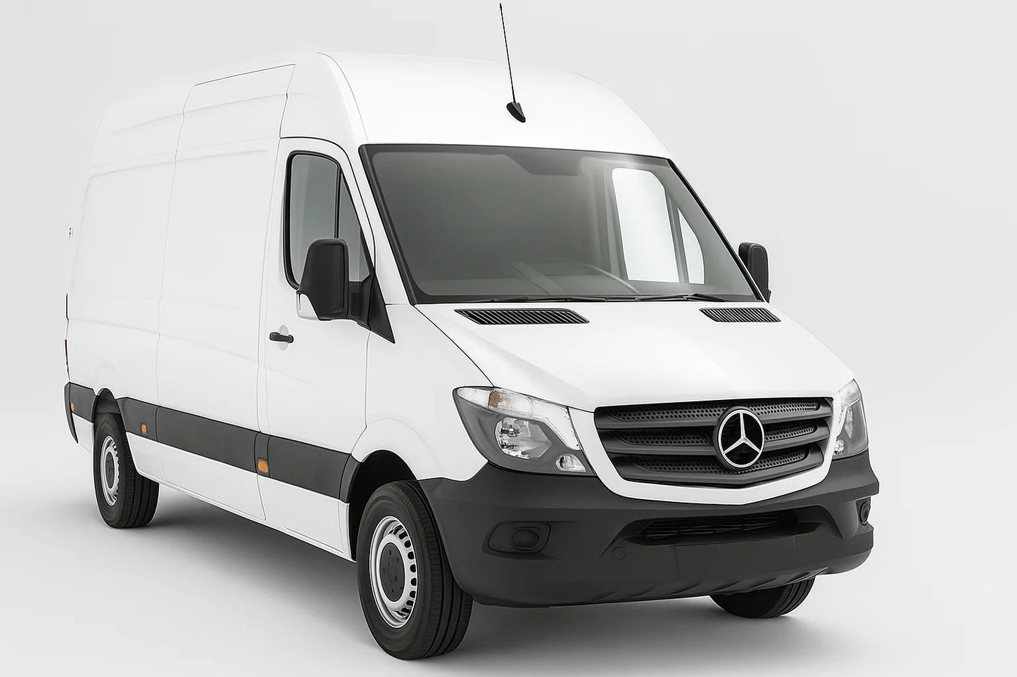 Front Bumper Footplate Step Pad, Lower Bumper Non-Slip Cover, Exterior Protector Trim, Compatible with Sprinter (W906 Facelift) Van Models 2013-2018, A9068850411