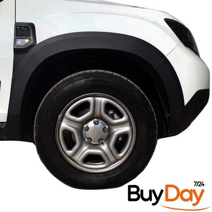 Wheel Arch Trims Set, ABS Fender Flares, Mudguard Widening Protection Kit, Off-Road Look, Car Accessories, Compatible with Duster Models 2018-2024