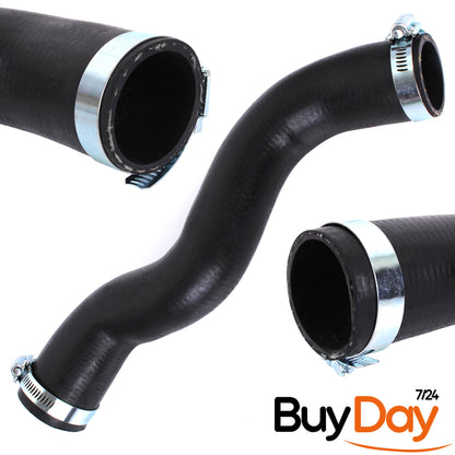 Intercooler Turbo Hose Pipe with 2 Clamps, Boost Pipe, Compatible with 1.6L CDTi 4x4 & FWD Engines, Fits Mokka J13 & Trax Models 2015-Onwards, 1302287, 95194143