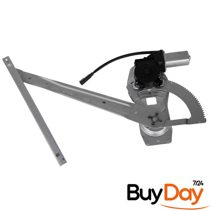 clickmax Front Right Electric Window Regulator with Motor, Offside (O/S) Driver Side, Compatible with Transit MK6 (2000-2006) & MK7 (2006-2014) Models, 1492722, 4077924