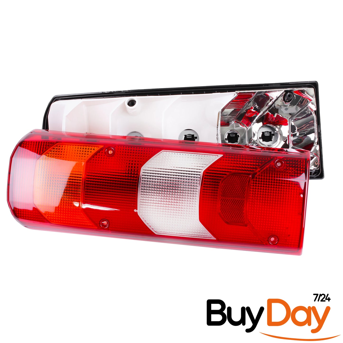 clickmax Rear Left Tail Light Lamp Cluster, N/S Passenger Side, E-Certified (No Bulbs), Compatible with Actros, Arocs, Atego & Antos Truck Lorry HGV Models (2011-Onwards), 0035441603