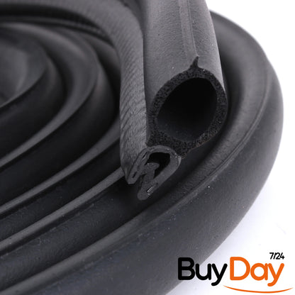 Rear Barn Door Rubber Seal (for Twin Doors), Body Mounted Weatherstrip, Stops Leaks & Wind Noise, for Campervan Conversion, Fits Vivaro A, Trafic II, Primastar (X83) 2001-2014, 8200032788