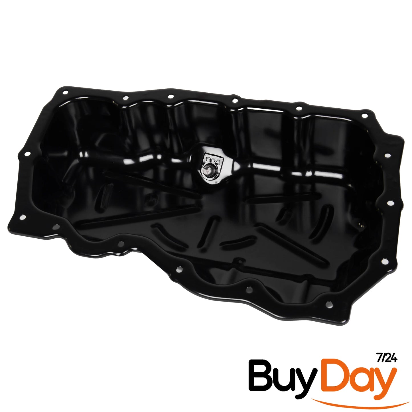 Engine Oil Sump Pan with Drain Plug, Lower Oil Reservoir, Compatible with 2.0L EcoBlue Diesel Engines, Fits Transit & Custom Models 2016-Onwards, GK2Q-6675-AA, 2011593