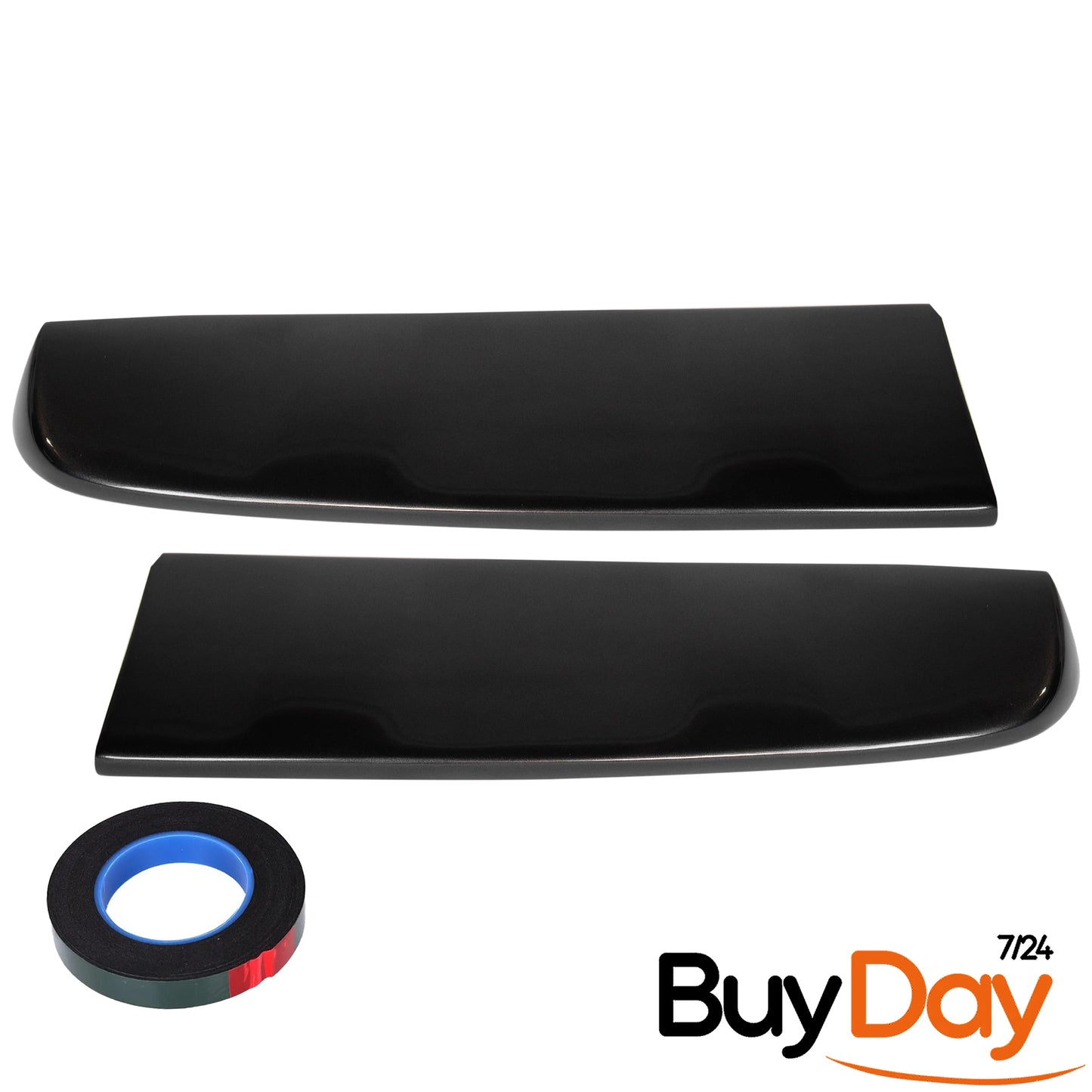 Twin Rear Roof Spoiler for Barn Door Models, Painted in Magnetic Grey, Exterior Styling Body Kit Accessory, Compatible with Transit & Tourneo Custom Vans 2012-2023