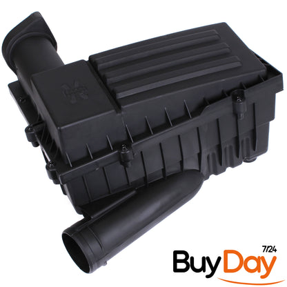 Engine Air Filter Box Housing Assembly, Air Cleaner Box, Compatible with 1.6L 1.9L 2.0L TDI Diesel Engines, Fits Golf Passat Caddy A3 Octavia Leon, 3C0129607BD, 3C0129601BS