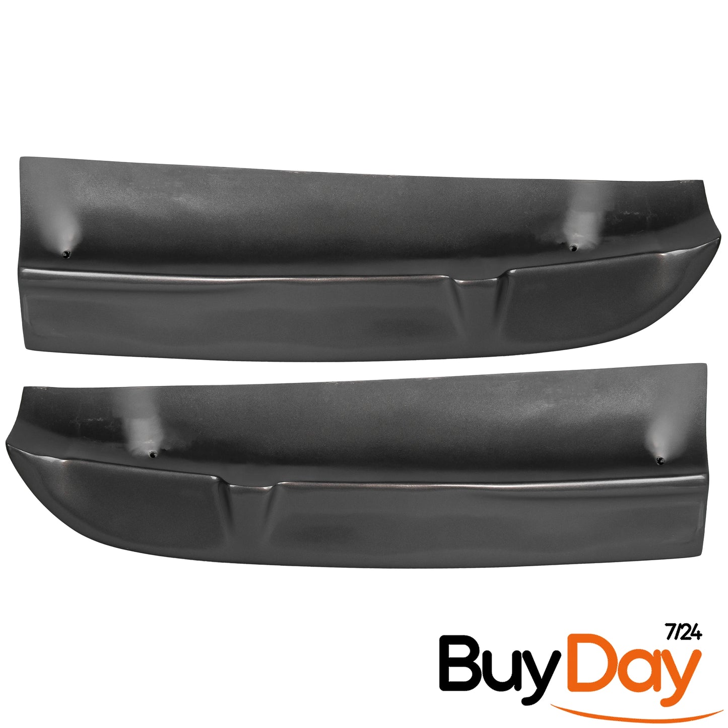 Twin Rear Roof Spoiler for Barn Door Models, Painted in Magnetic Grey, Exterior Styling Body Kit Accessory, Compatible with Transit & Tourneo Custom Vans 2012-2023