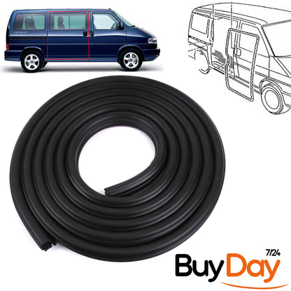 Sliding Side Door Body Rubber Seal, Body Mounted Weatherstrip, Stops Leaks & Wind Noise, for Campervan Conversion, Fits T4 Models 1990-2003, 7D0843791C