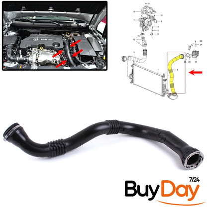 Turbo Intercooler Hose Pipe for 1.6L CDTi 120PS 136PS Engines, Air Intake Boost Hose, Fits Insignia A (Mk I) Models 2015-2017, 13419441, 1302288