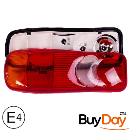 clickmax Rear Left Tail Light Lamp Cluster, N/S Passenger Side, E-Certified (No Bulbs), Compatible with Master Van Models 1998-Onwards, 20769783, 1610114080