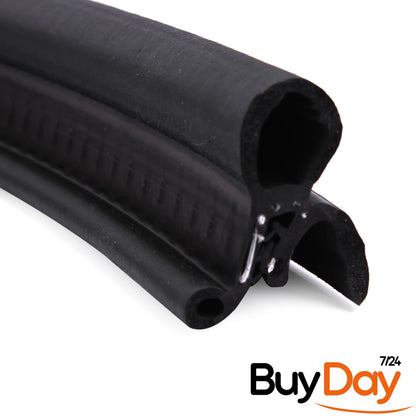 Rear Tailgate Boot Lid Rubber Seal (for Lift-Up Door Models Only), Body Mounted Weatherstrip, Stops Leaks & Wind Noise, for Campervan Conversion, Fits T4, Caravelle, California 1990-2003, 721827705B