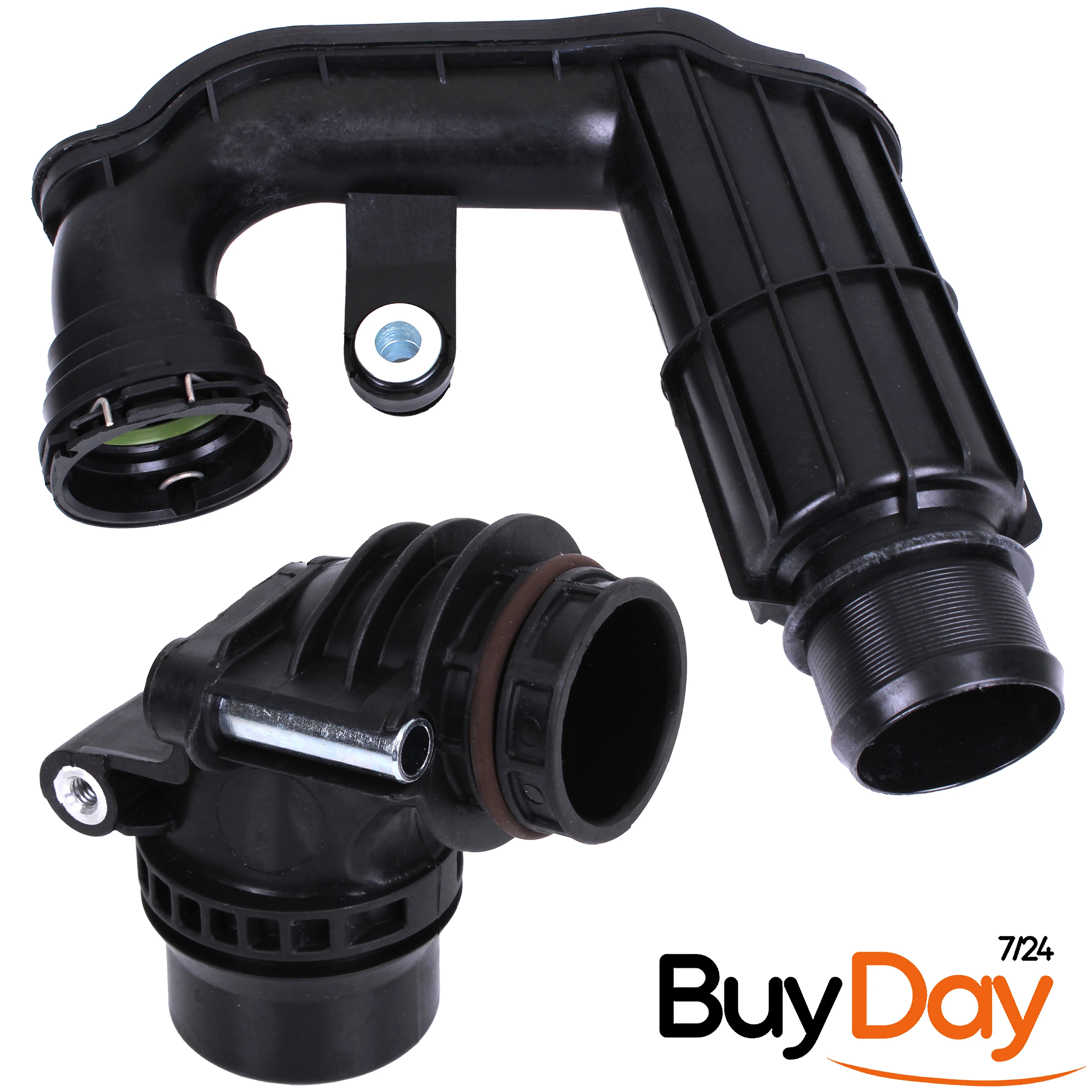 2 Piece Set Intercooler Turbo Hose Kit, Boost Pipes, Compatible with 1.6L Dci (R9M) & 1.6L (OM626) Engines, Fits C-Class W205, Megane IV, Kadjar, 144601294R, 144603933R