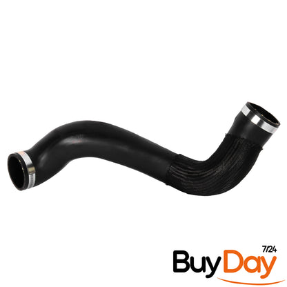 Intercooler Turbo Hose Pipe with 2 Clamps & Braided Cover, Heat Resistant Boost Pipe, Compatible with S60 S80 V60 V70 XC60 XC70 2.0L 2.4L Diesel, 31338090, 30741795