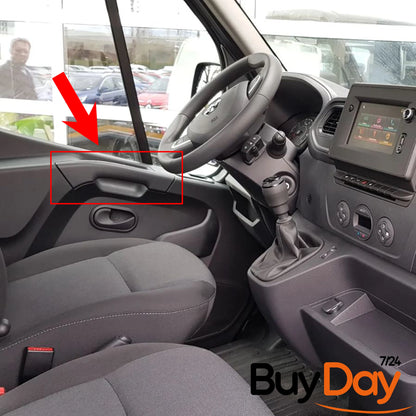 clickmax Inner Left Door Handle Hold Grip, N/S Passenger Side, Interior Door Pull Handle, Compatible with Master & Movano Models 2010-Onwards, 8200730608