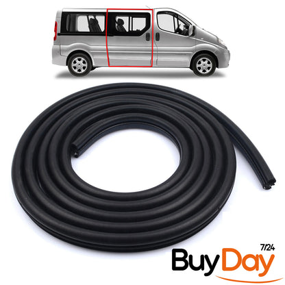 Sliding Side Door Body Rubber Seal, Body Mounted Weatherstrip (Fits SWB & LWB), Stops Leaks & Wind Noise, for Campervan Conversion, Fits Vivaro A, Trafic II, Primastar (X83) 2001-2014, 91165907