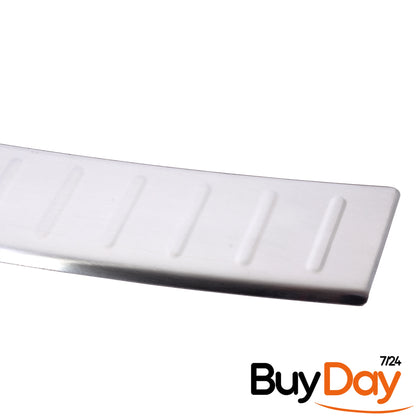 clickmax Rear Matt Bumper Protector Sill Cover, Stainless Steel Scratch Guard, Car Accessories for Tiguan & Allspace MK2 2016-Onwards, Bumper Protector for Dogs