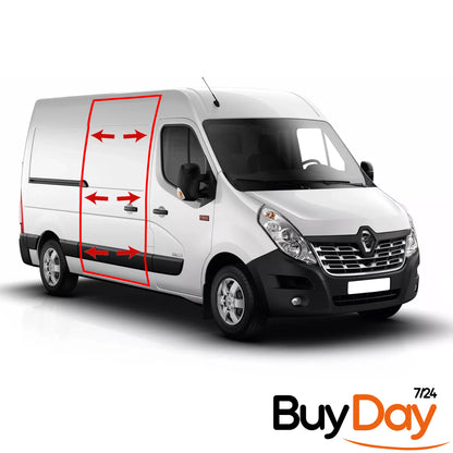 Sliding Side Door Body Rubber Seal, Body Mounted Weatherstrip, Stops Leaks & Wind Noise, for Campervan Conversion, Fits Master, Movano B & NV400 (X62) Models 2010-2020, 8200677001