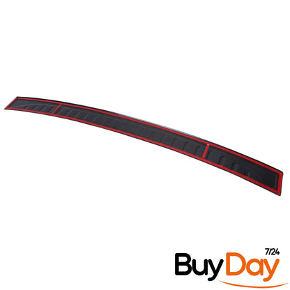 Rear Bumper Protector Sill Cover Guard, Gloss Black ABS Finish, Boot Sill Scuff Plate, Car Accessories, Fits Tiguan (MK2 SWB) Models 2016-2023 (Not for Allspace)