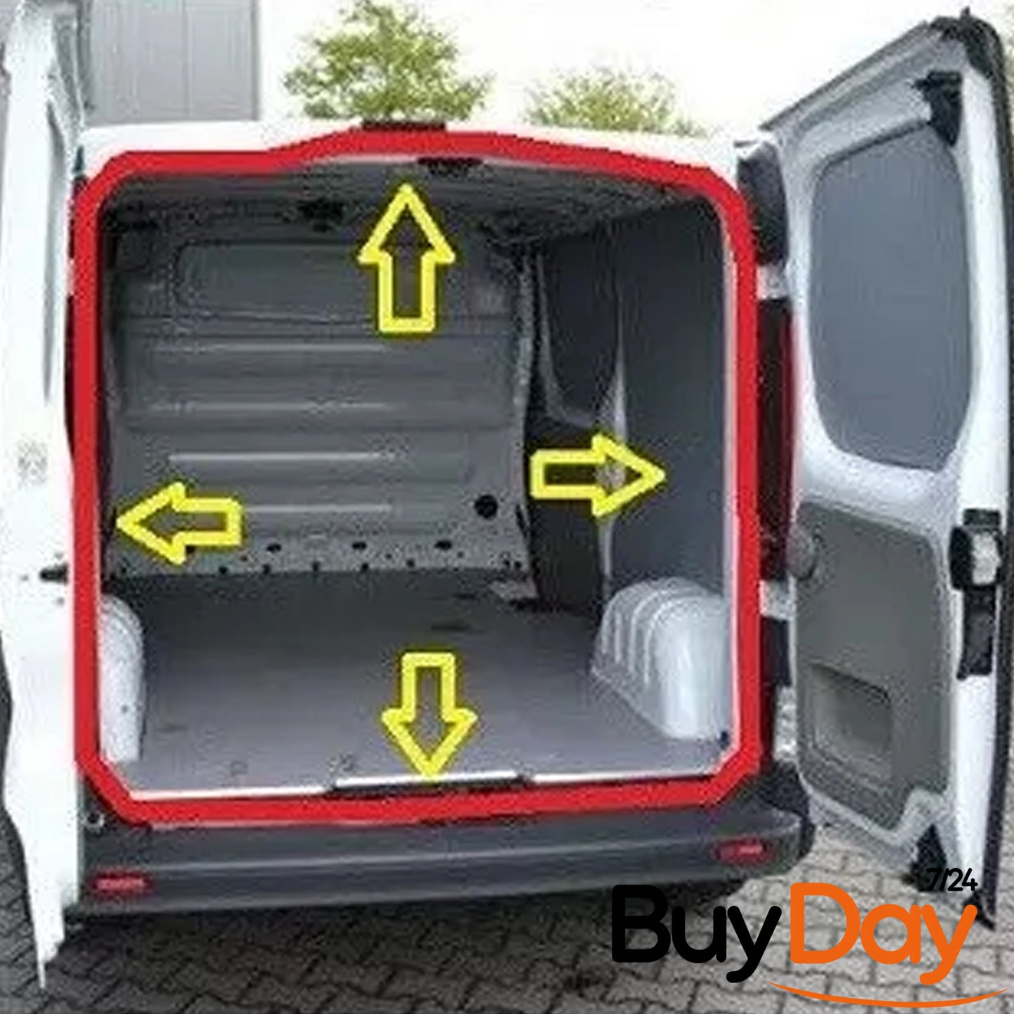 4 Pieces Door Seal Kit Compatible with Trafic Vivaro Primastar Barn Door Models (2001-2014)