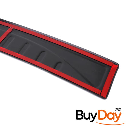 Rear Bumper Protector Sill Cover Guard, Gloss Black ABS Finish, Boot Sill Scuff Plate, Car Accessories, Fits Tiguan (MK2 SWB) Models 2016-2023 (Not for Allspace)