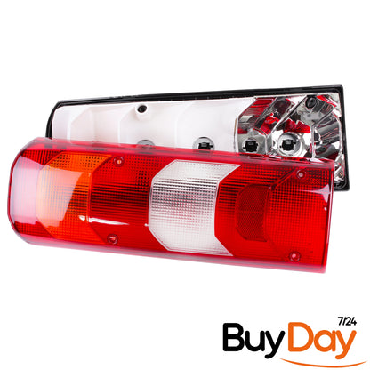 clickmax Rear Left Tail Light Lamp Cluster, N/S Passenger Side, Red Lens, Compatible with Actros, Arocs, Atego & Antos Truck Lorry HGV Models (2011-Onwards), A0035441703