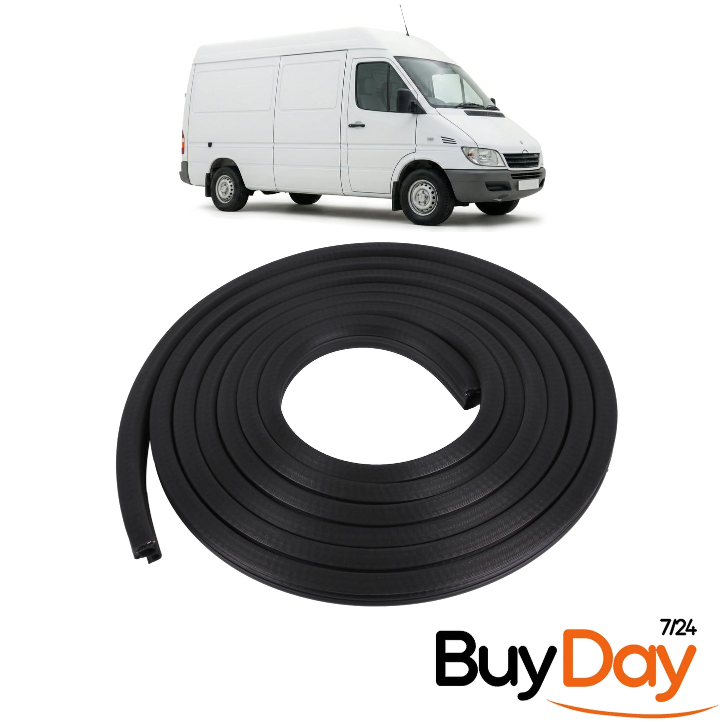 Sliding Side Door Body Rubber Seal, Body Mounted Weatherstrip, Stops Leaks & Wind Noise, for Campervan Conversion, Fits Sprinter (901) & LT (MK2) Models 1996-2006, 2D1843791, A9016970598