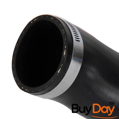 Intercooler Turbo Hose Pipe with 2 Clamps & Braided Cover, Heat Resistant Boost Pipe, Compatible with S60 S80 V60 V70 XC60 XC70 2.0L 2.4L Diesel, 31338090, 30741795