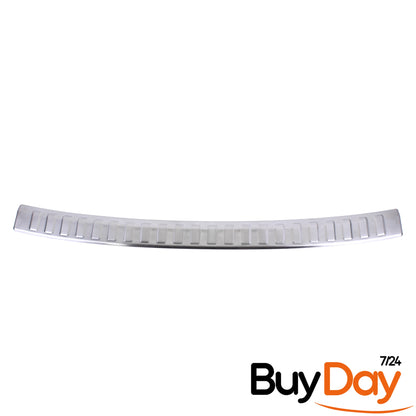 clickmax Rear Bumper Protector Sill Cover, Brushed Stainless Steel Scuff Guard, Car Accessories for Octavia Kombi (Estate) Models 2020-Onwards