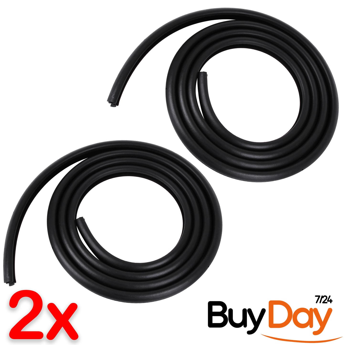 2 Piece Set Front Door Body Rubber Seal (Left & Right Pair), Body Mounted Weatherstrip, Stops Leaks & Wind Noise, Compatible with 3 Series (E46) Saloon & Touring Models 1998-2006, 51727116403
