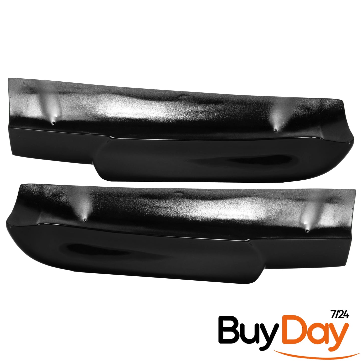 Twin Rear Roof Spoiler for Barn Door Models, Painted in Panther Black, Exterior Styling Body Kit Accessory, Compatible with Transit & Tourneo Custom Vans 2012-2023