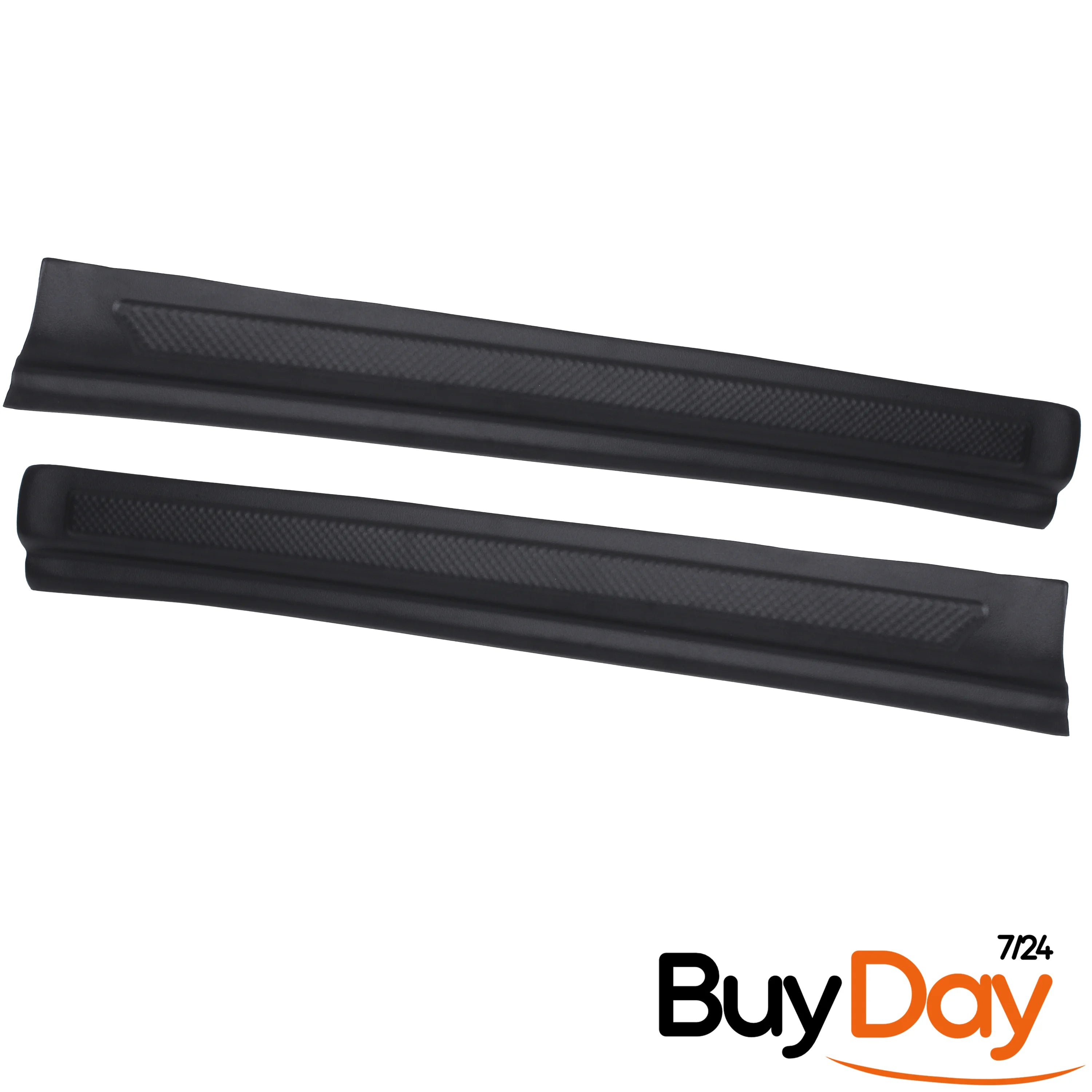 clickmax 2 Piece Set Front Door Sill Protectors, ABS Entry Guard Kick Plates, Interior Scuff Plates, Car Accessories for Viano & Vito (W639) Van MPV Models 2003-2013