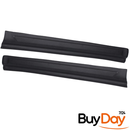 clickmax 2 Piece Set Front Door Sill Protectors, ABS Entry Guard Kick Plates, Interior Scuff Plates, Car Accessories for Viano & Vito (W639) Van MPV Models 2003-2013