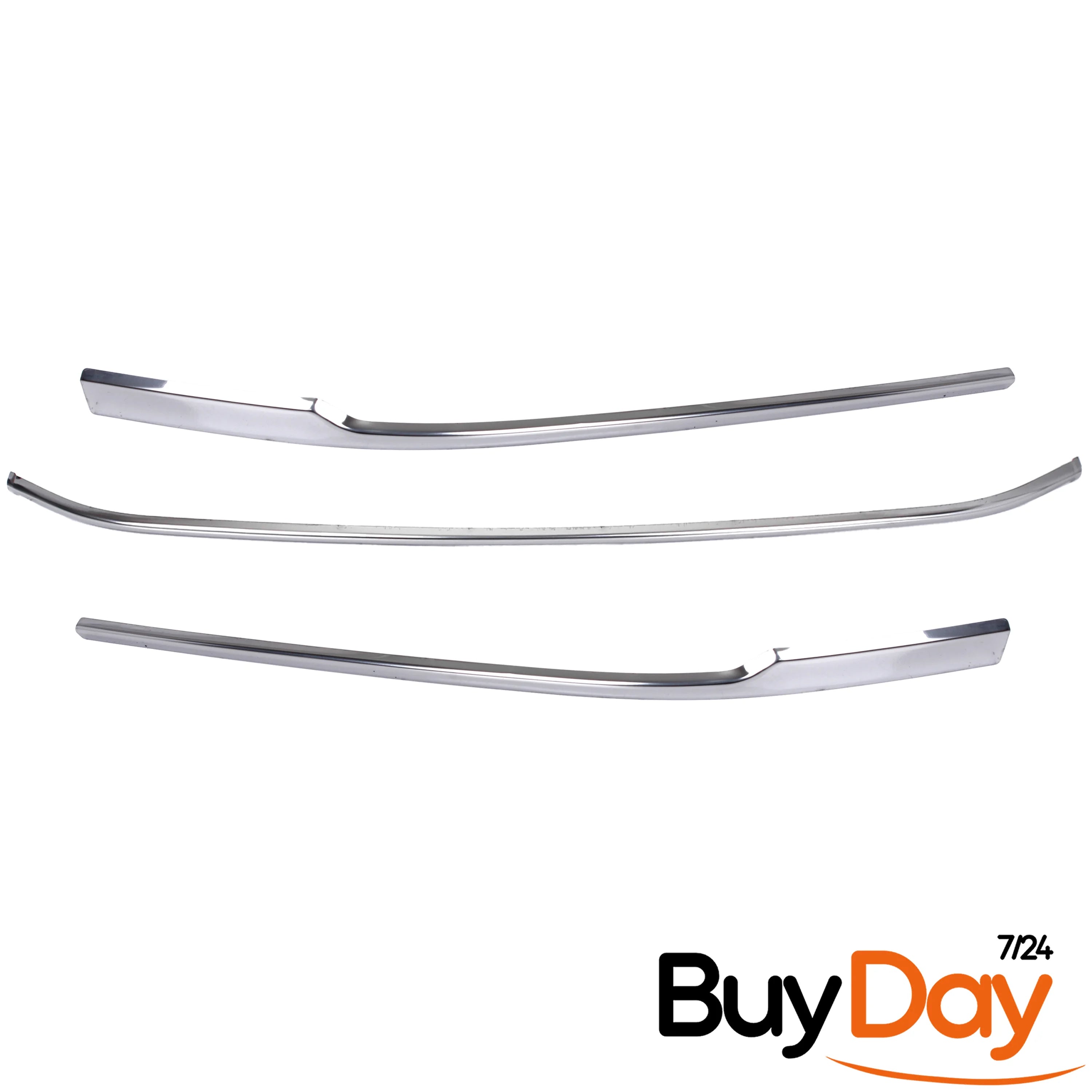 3 Piece Set Chrome Front Bumper Lower Grille Moulding Trim, Stainless Steel Styling Strips, Car Accessories, Compatible with Passat B8 (Facelift) Models 2020-Onwards