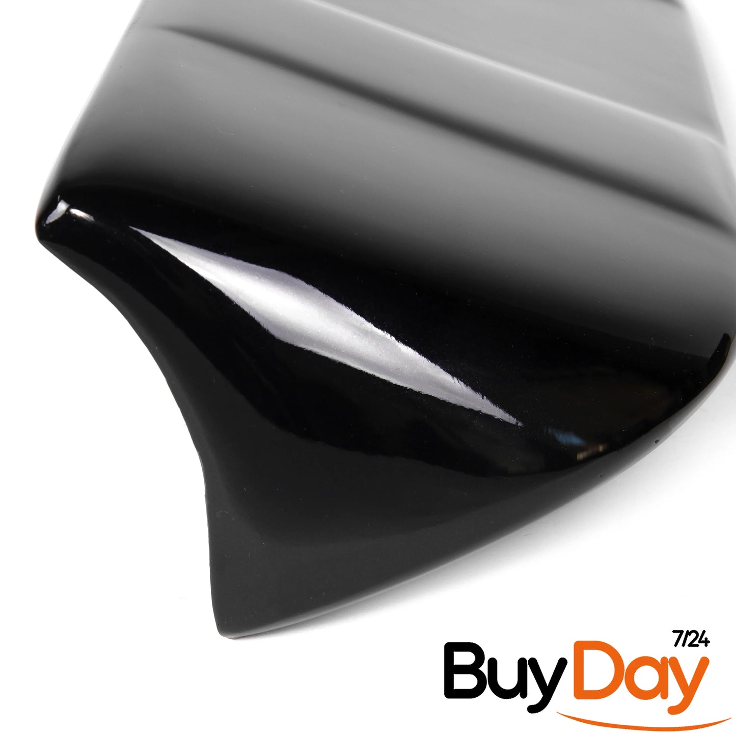 Twin Rear Roof Spoiler for Barn Door Models, Painted in Panther Black, Exterior Styling Body Kit Accessory, Compatible with Transit & Tourneo Custom Vans 2012-2023