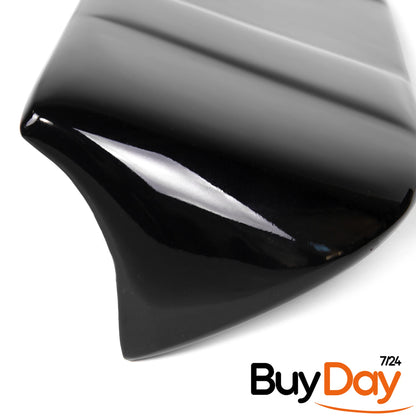 Twin Rear Roof Spoiler for Barn Door Models, Painted in Panther Black, Exterior Styling Body Kit Accessory, Compatible with Transit & Tourneo Custom Vans 2012-2023