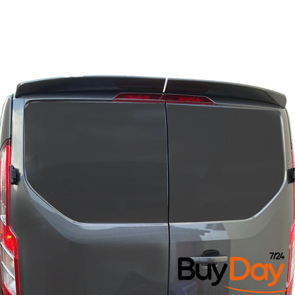 Twin Rear Roof Spoiler for Barn Door Models, Painted in Magnetic Grey, Exterior Styling Body Kit Accessory, Compatible with Transit & Tourneo Custom Vans 2012-2023
