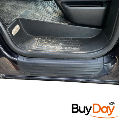 2 Piece Set Front Door Sill Protectors, ABS Entry Guard Kick Plates, Interior Scuff Plates, Car Accessories, Fits Transporter T5 T5.1 T6 T6.1 Models 2003-2024