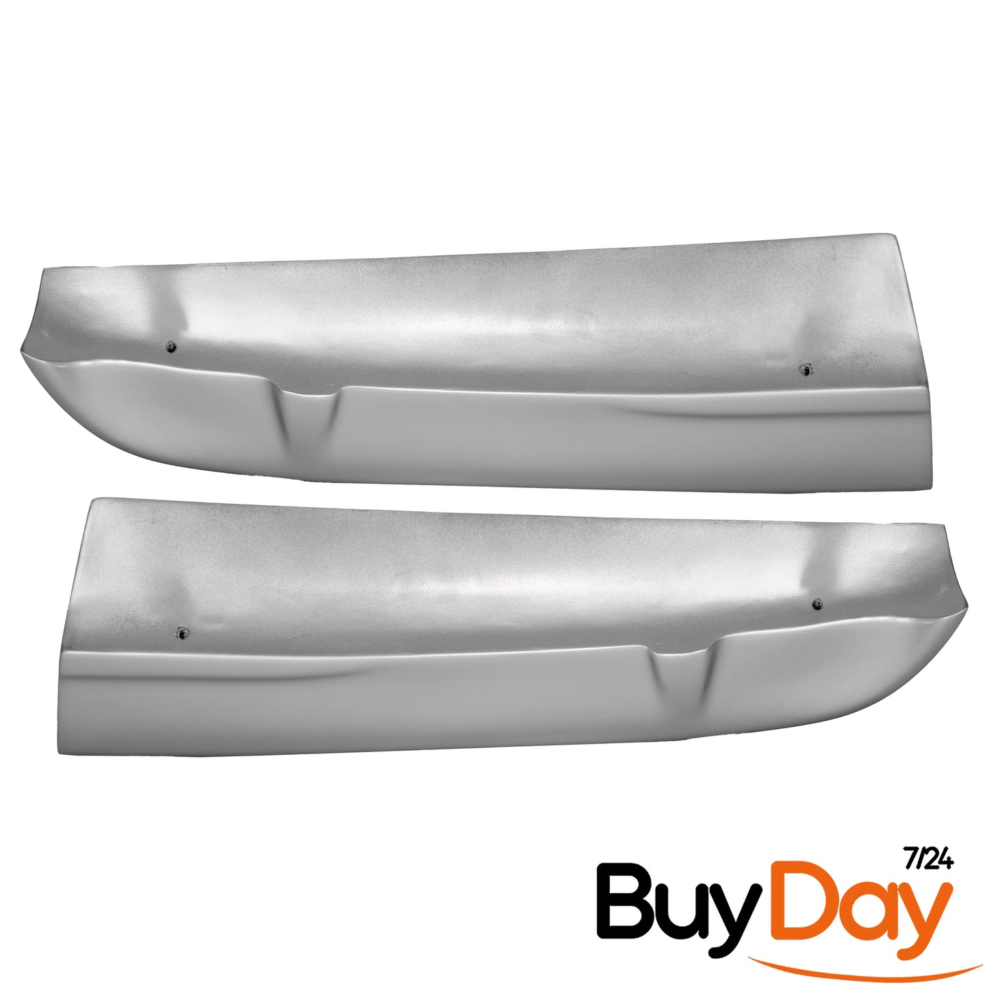 Twin Rear Roof Spoiler for Barn Door Models, Painted in Moondust Silver, Exterior Styling Body Kit Accessory, Compatible with Transit & Tourneo Custom Vans 2012-2023