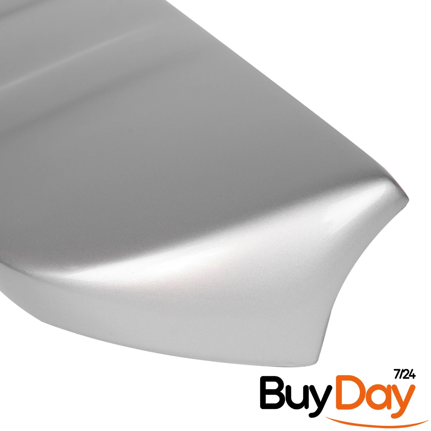 Twin Rear Roof Spoiler for Barn Door Models, Painted in Moondust Silver, Exterior Styling Body Kit Accessory, Compatible with Transit & Tourneo Custom Vans 2012-2023