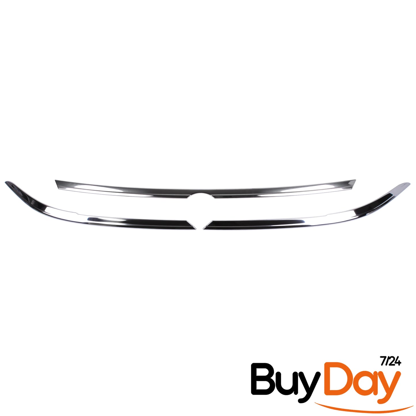 clickmax 3 Piece Set Chrome Headlight Upper Trim, Stainless Steel Eyelid Eyebrow Covers, Car Accessories, Compatible with Passat B8 (Limousine & Variant) Models 2014-Onwards