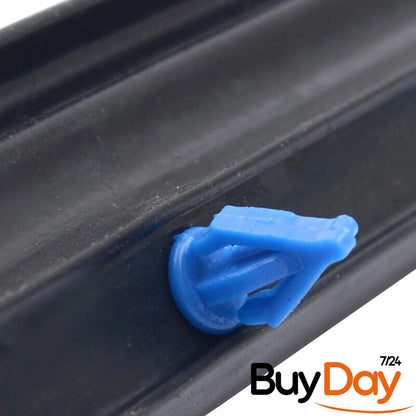 2 Piece Set Front Wheel Arch Seal Rubber Kit (Left & Right Pair) with Clips, Body to Arch Liner Gasket, Compatible with Transporter, Multivan, Caravelle T5 (03-15) & T6 (15-On), 7H0837565A