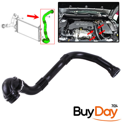 Turbo Intercooler Hose Pipe for 1.6L CDTi Engines (B16DTH, B16DTJ), Fits Insignia A (Mk I) Models 2015-2017, Air Intake Boost Hose, 13419441, 13419442, 1302288