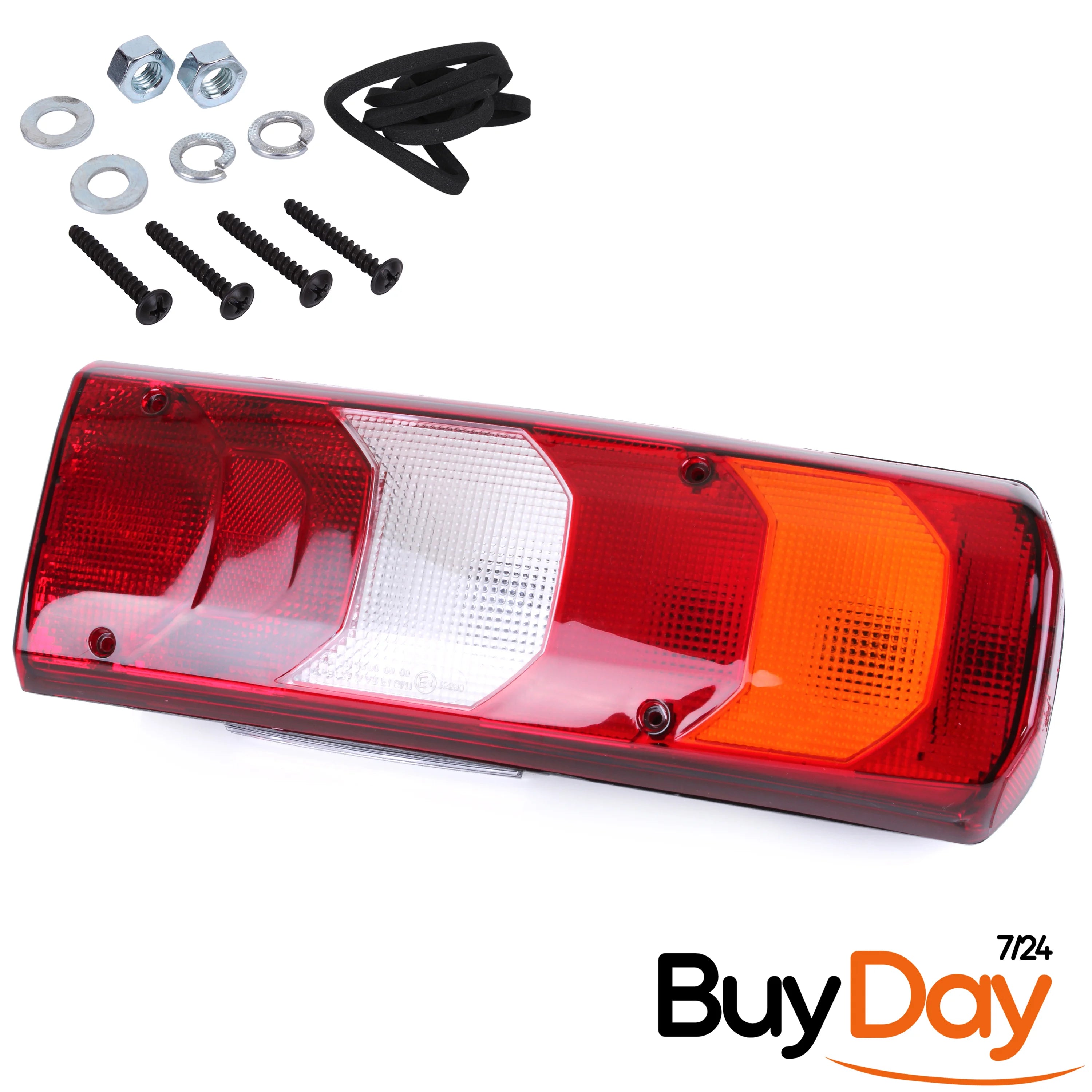 clickmax Rear Right Tail Light Lamp Cluster, O/S Driver Side, Red Lens, Compatible with Actros, Arocs, Atego & Antos Truck Lorry HGV Models (2011-Onwards), 0035440803, A0035441603
