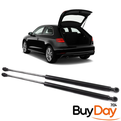 2 Piece Boot Strut Kit (Pair), Rear Tailgate Gas Springs, 460N Force 480mm, Gas Lift Supports, Compatible with A3 (8P1) 3-Door Hatchback Models 2003-2012, 8P3827552A