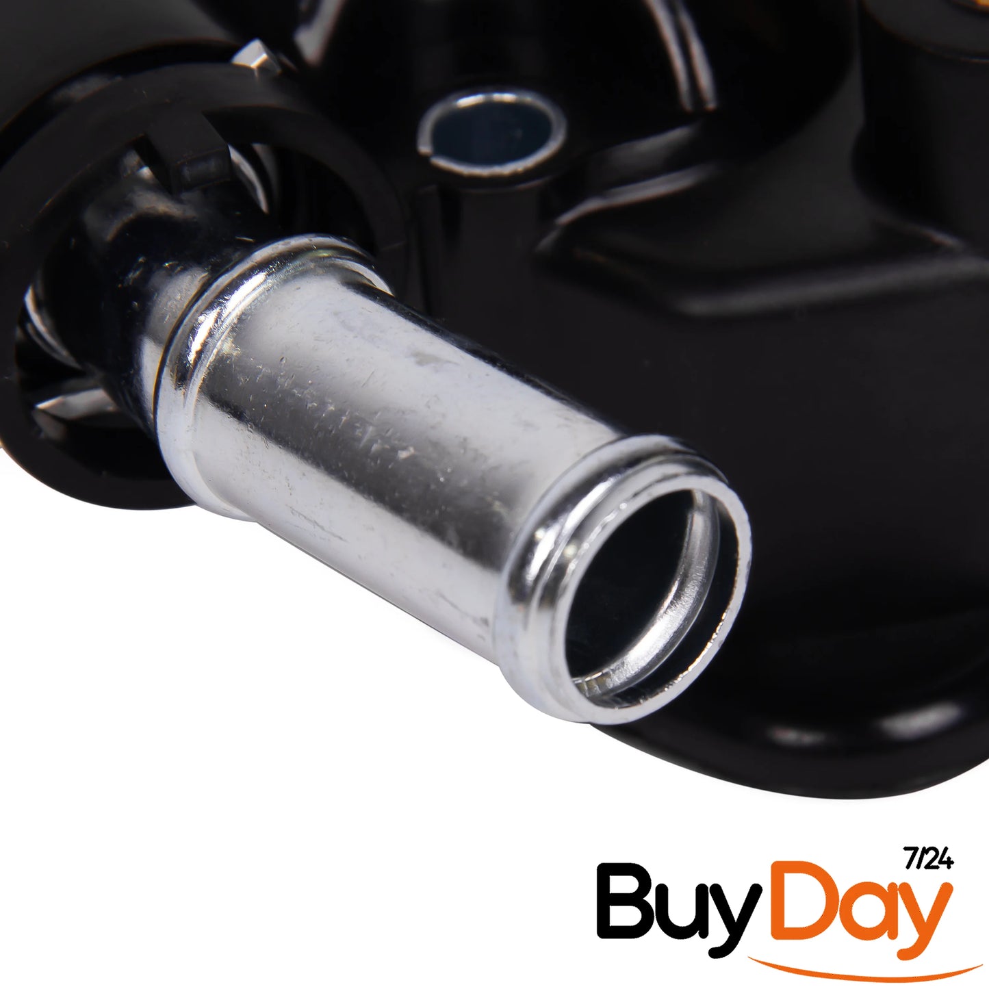 Engine Thermostat Housing with Gasket, Coolant Flange Water Outlet, Compatible with 1.1L & 1.4L Petrol Engines, Fits 206 207 307 C2 C3 Partner Bipper, 1336P9, 1336Y8