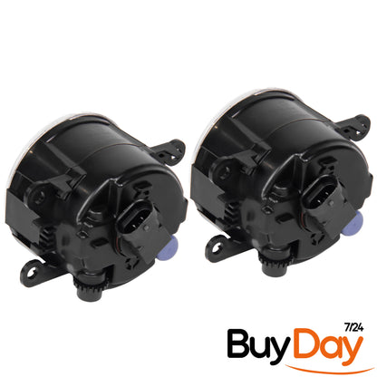 clickmax 2 Pieces Front Fog Lamp Light Right + Left Compatible With Transit MK7 1209177 (2006+Onwards)