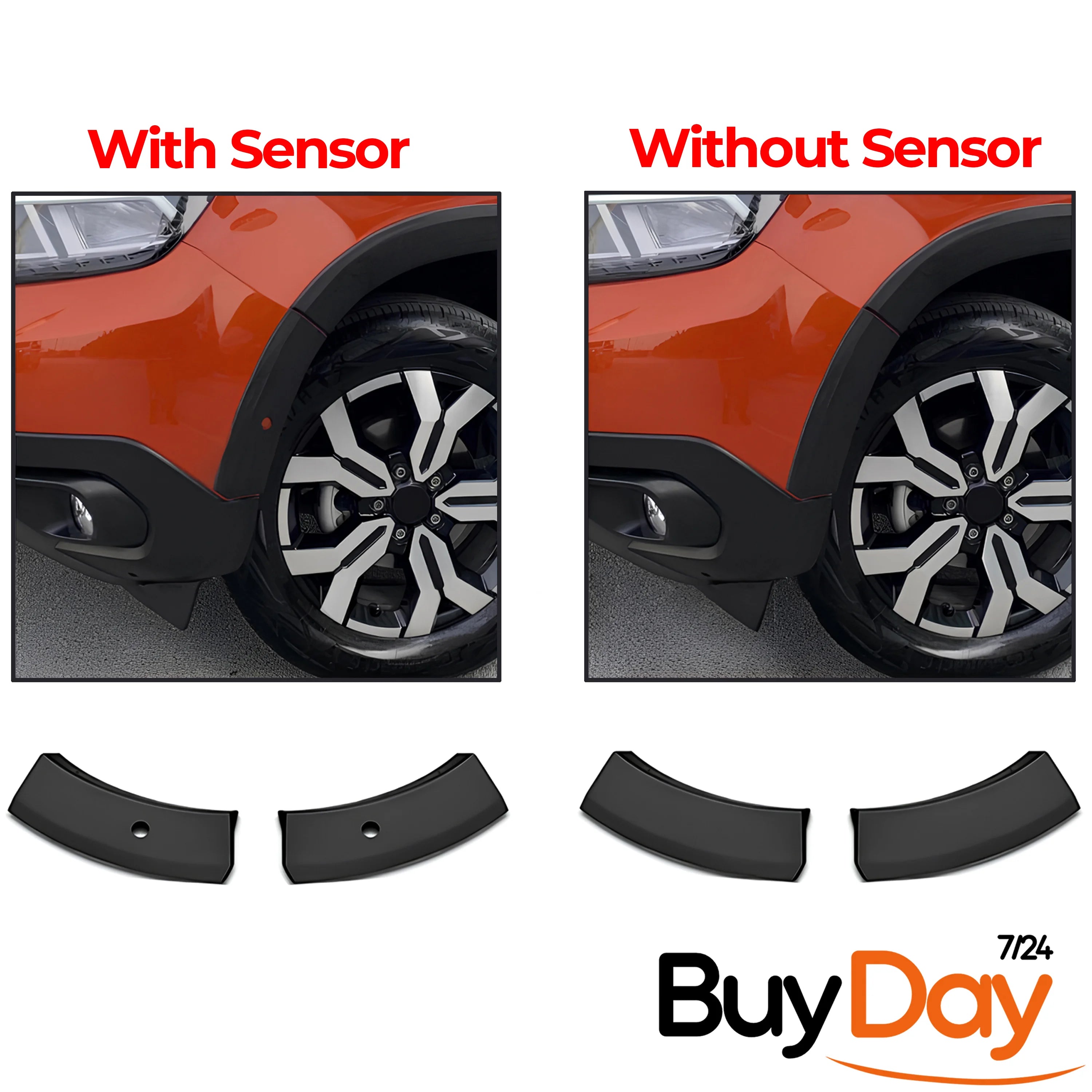 16 Piece Full Body Kit, Wheel Arch Trims & Side Door Cladding, ABS Off-Road Look, Car Accessories, Compatible with Duster MK2 Models 2018-2023